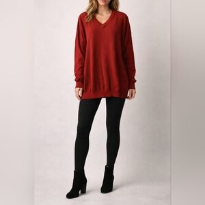 Chic Red Knit Sweater